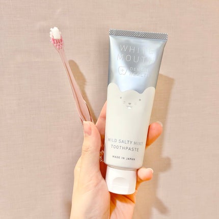 ホワイトマウス デンタルヘルス トゥースペースト マイルドソルティミント/ホワイトマウス/歯磨き粉を使ったクチコミ(4枚目)