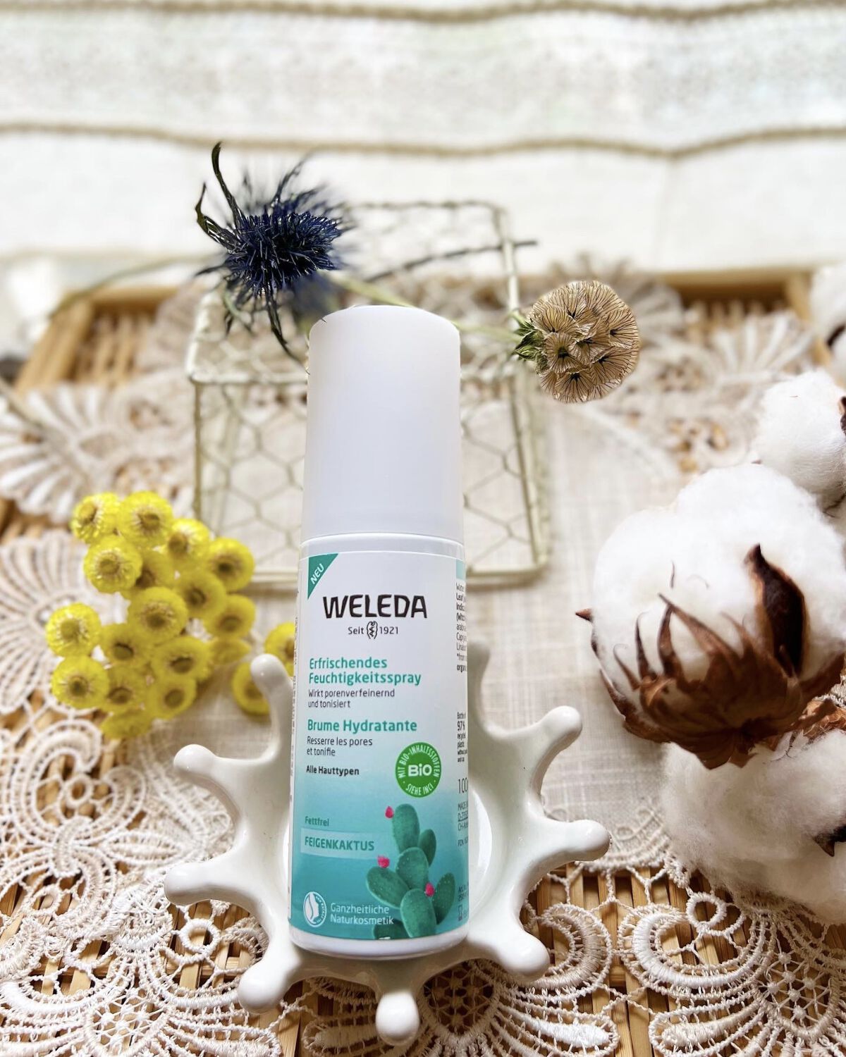 WELEDA ウチワサボテン フェイシャルミストのクチコミ「【WELEDA ウチワサボテン フェイシャルミスト】

ミストで出てくるWELEDAの化粧水。.....」（1枚目）