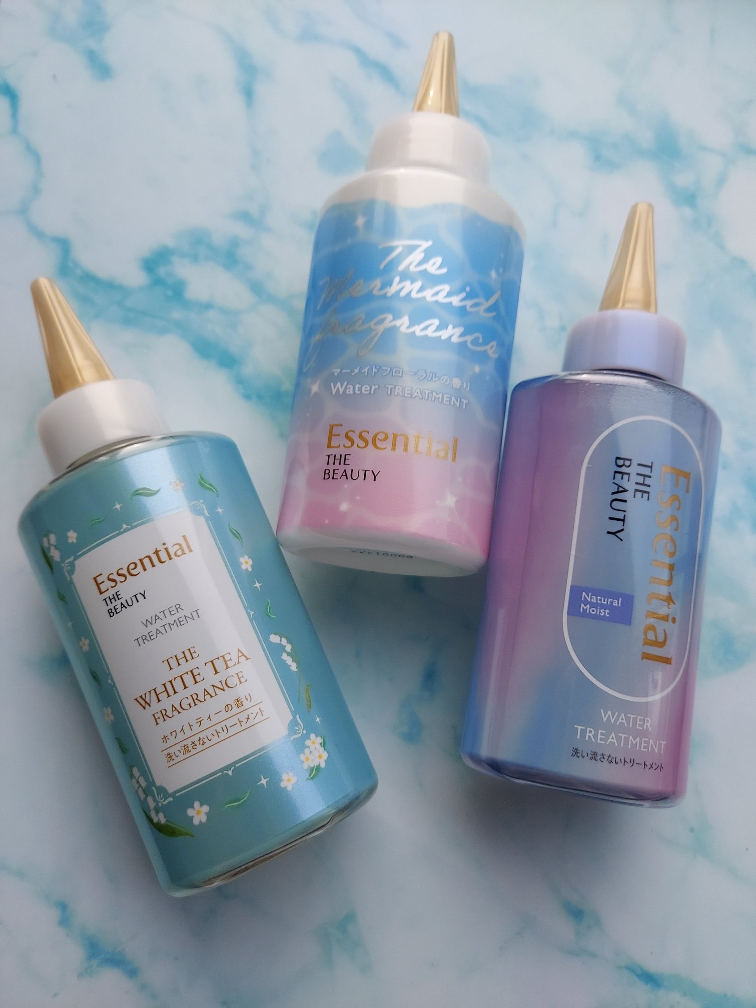 エッセンシャル ザビューティ 髪のキメ美容ウォータートリートメント ホワイトティーの香り/エッセンシャル/アウトバストリートメントを使ったクチコミ（1枚目）