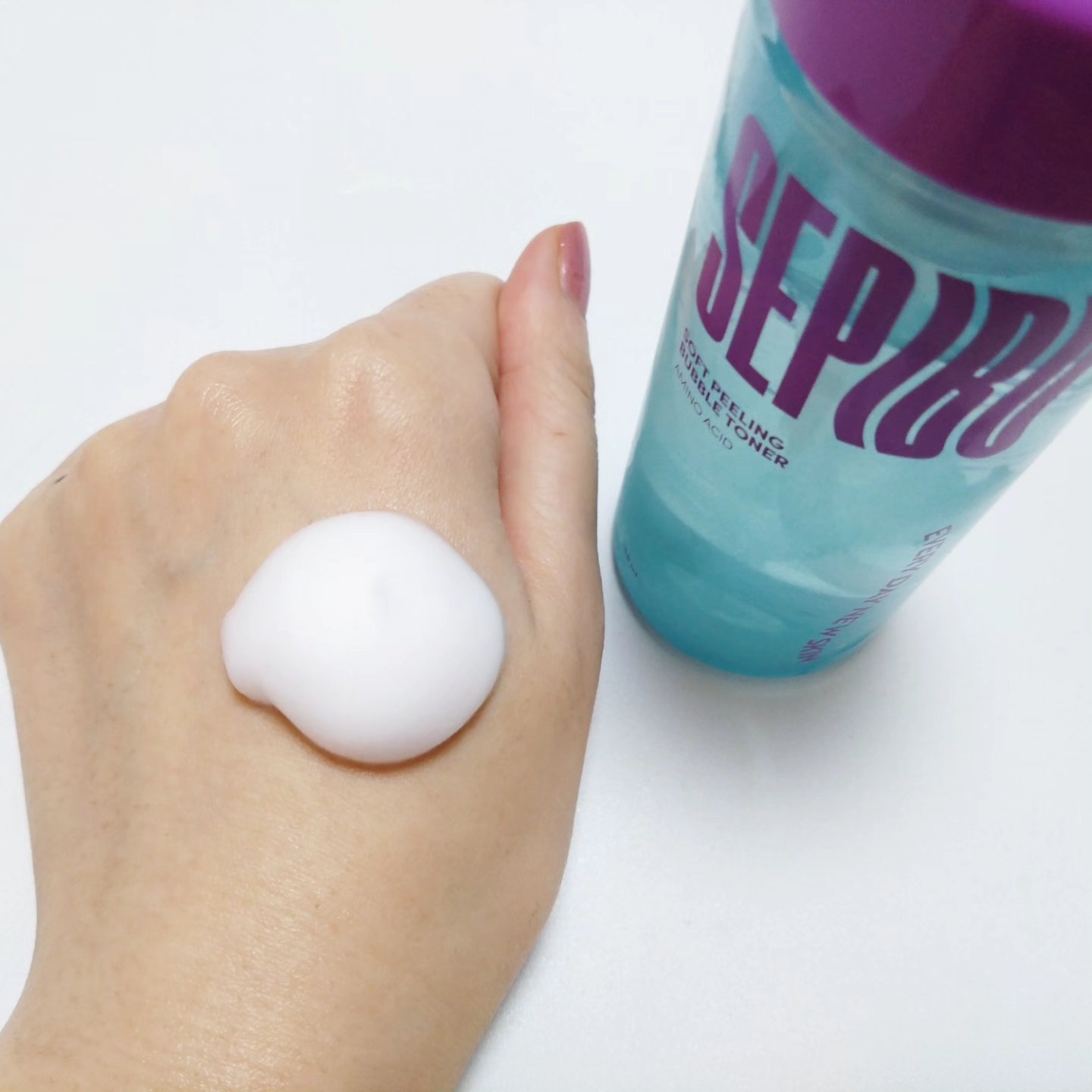 ソフトピーリングバブルトナー/SEPIBU/化粧水を使ったクチコミ（2枚目）