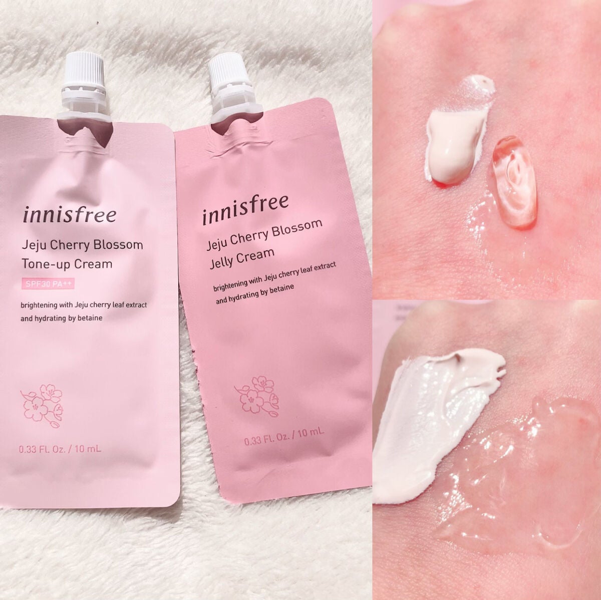 チェリーブロッサム ジェリークリーム N/innisfree/フェイスクリームを使ったクチコミ(2枚目)