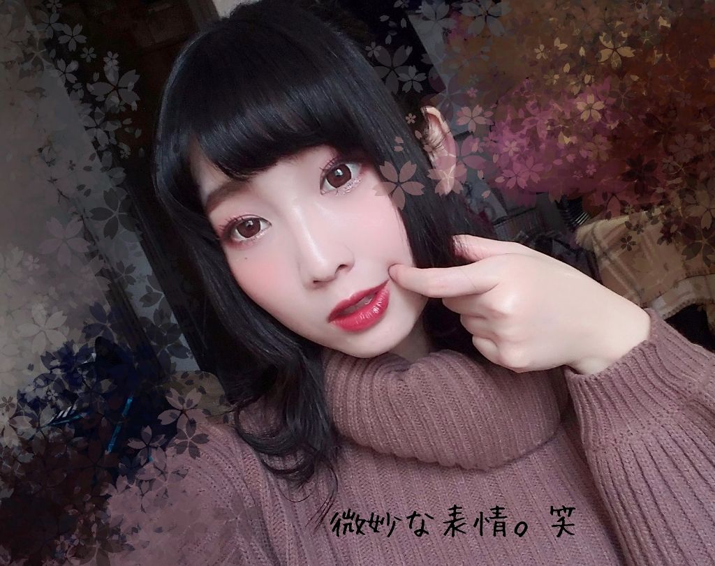 ルージュ アンリミテッド アンプリファイド マット＜2019年クリスマスコフレ限定＞ クリムゾン スピン/shu uemura/口紅を使ったクチコミ（3枚目）