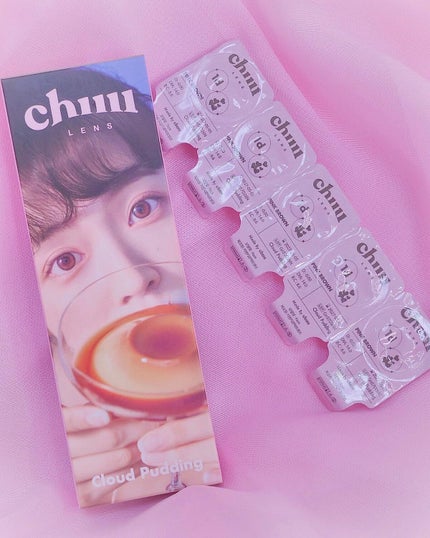 cloud pudding pink brown/chuu LENS/カラーコンタクトレンズを使ったクチコミ(1枚目)