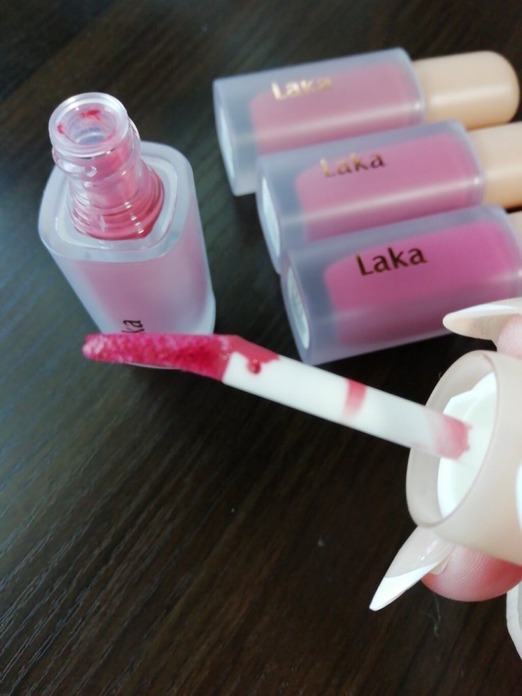 フルーティーグラムティント/Laka/リップティントを使ったクチコミ(2枚目)