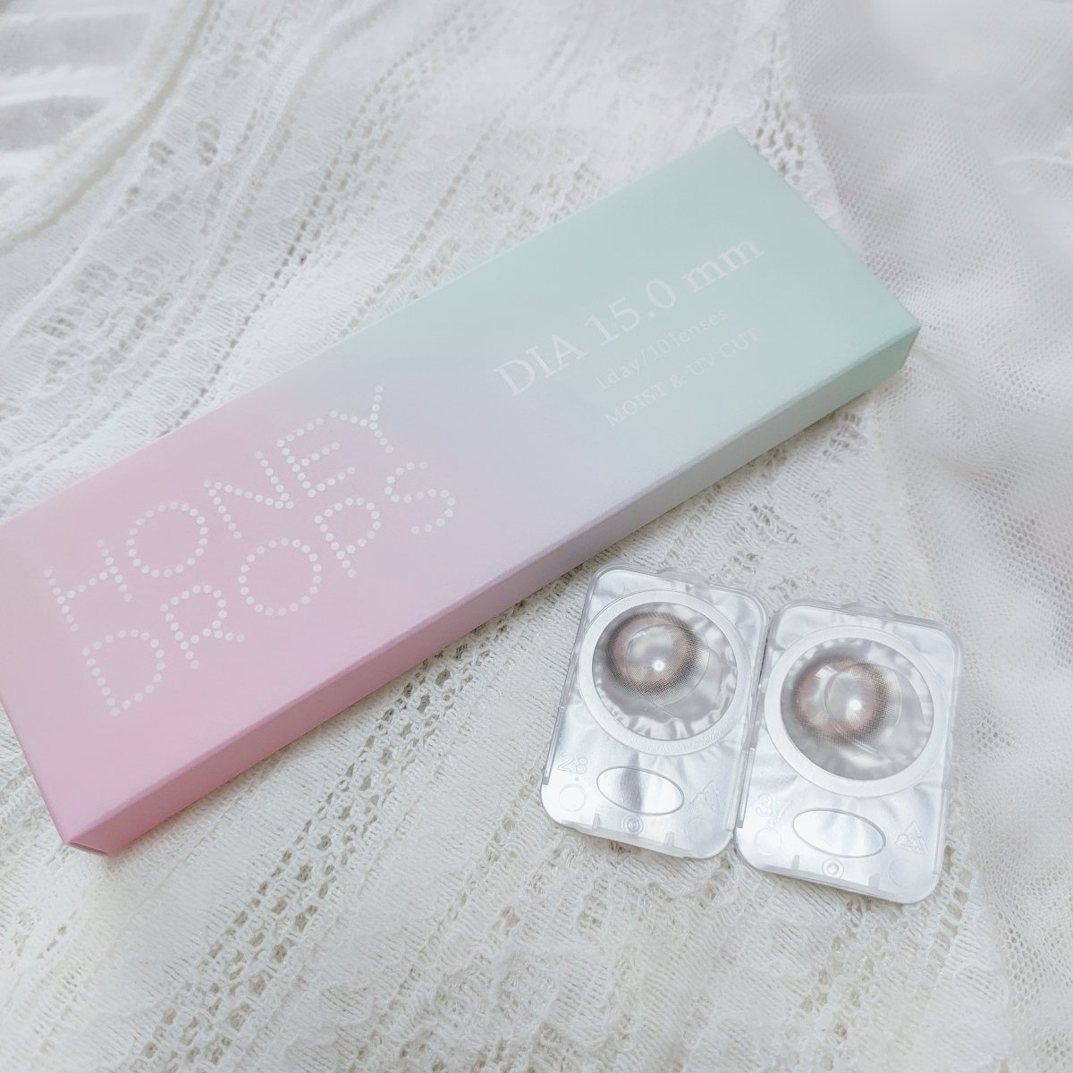 HoneyDrops 1day 15.0mm ミルキードール/HONEY DROPS/ワンデー（１DAY）カラコンを使ったクチコミ（1枚目）