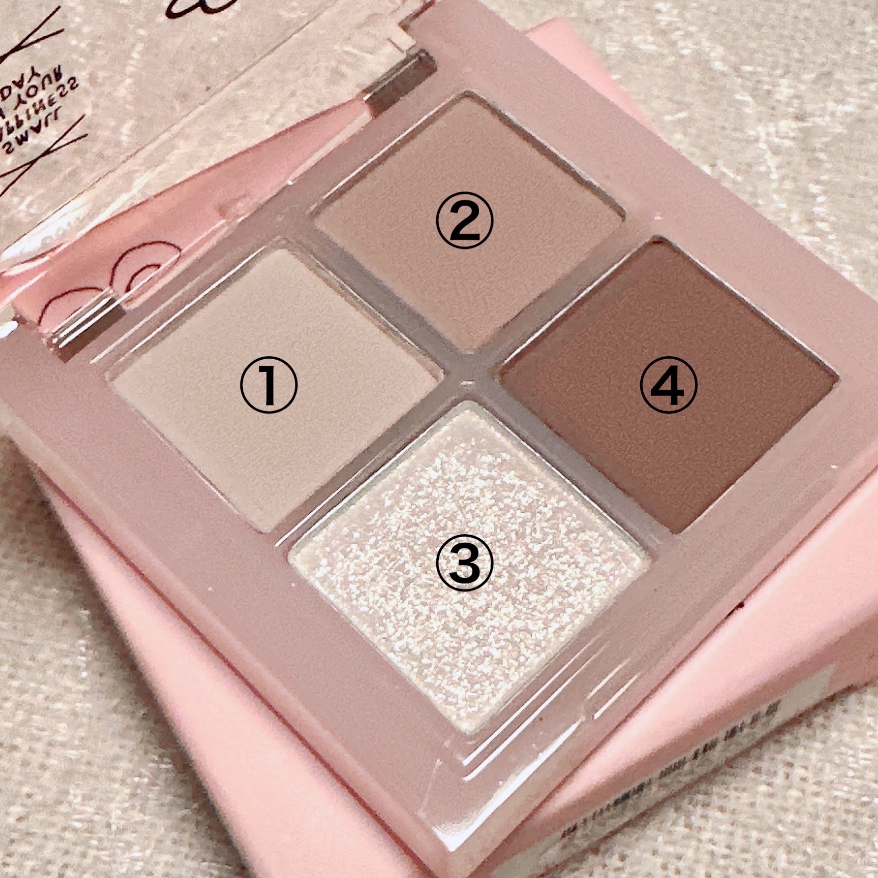 アンドバイロムアンド　メロウアイパレット INAP02 ブラウンスクエア/&nd by rom&nd/アイシャドウパレットを使ったクチコミ（2枚目）