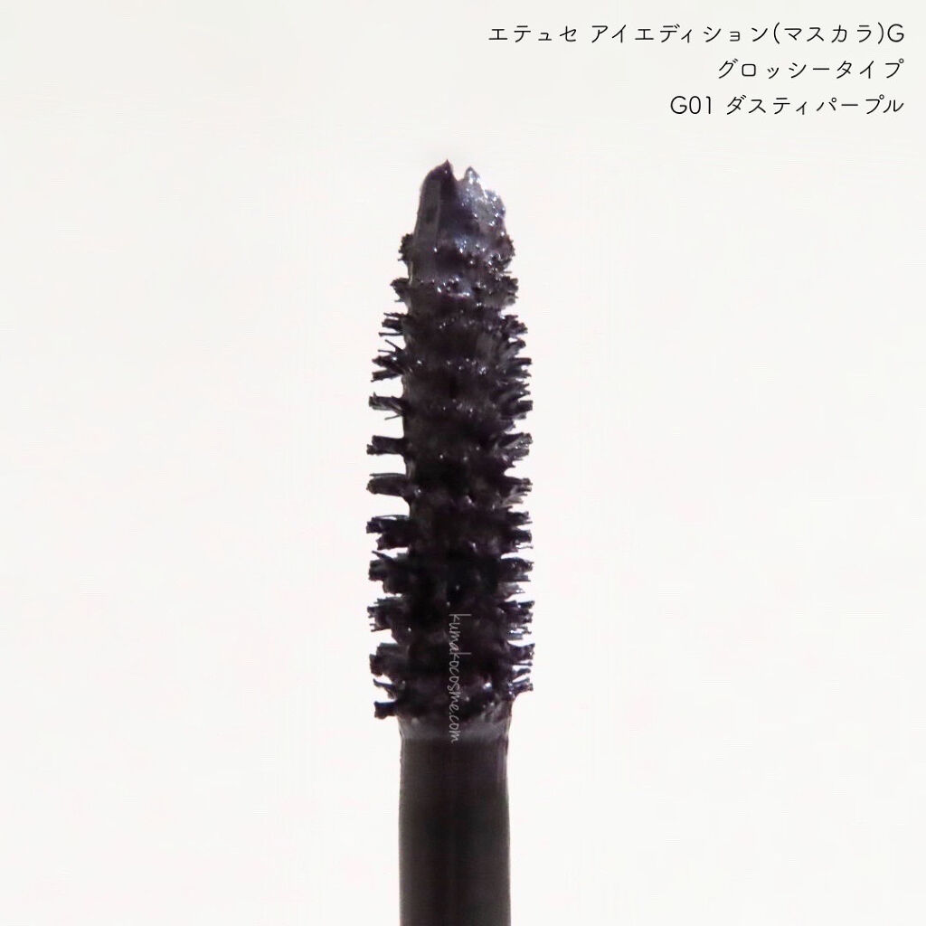 エテュセ アイエディション(マスカラ) G グロッシータイプ グロッシータイプ G01 ダスティパープル/ettusais/マスカラを使ったクチコミ（3枚目）