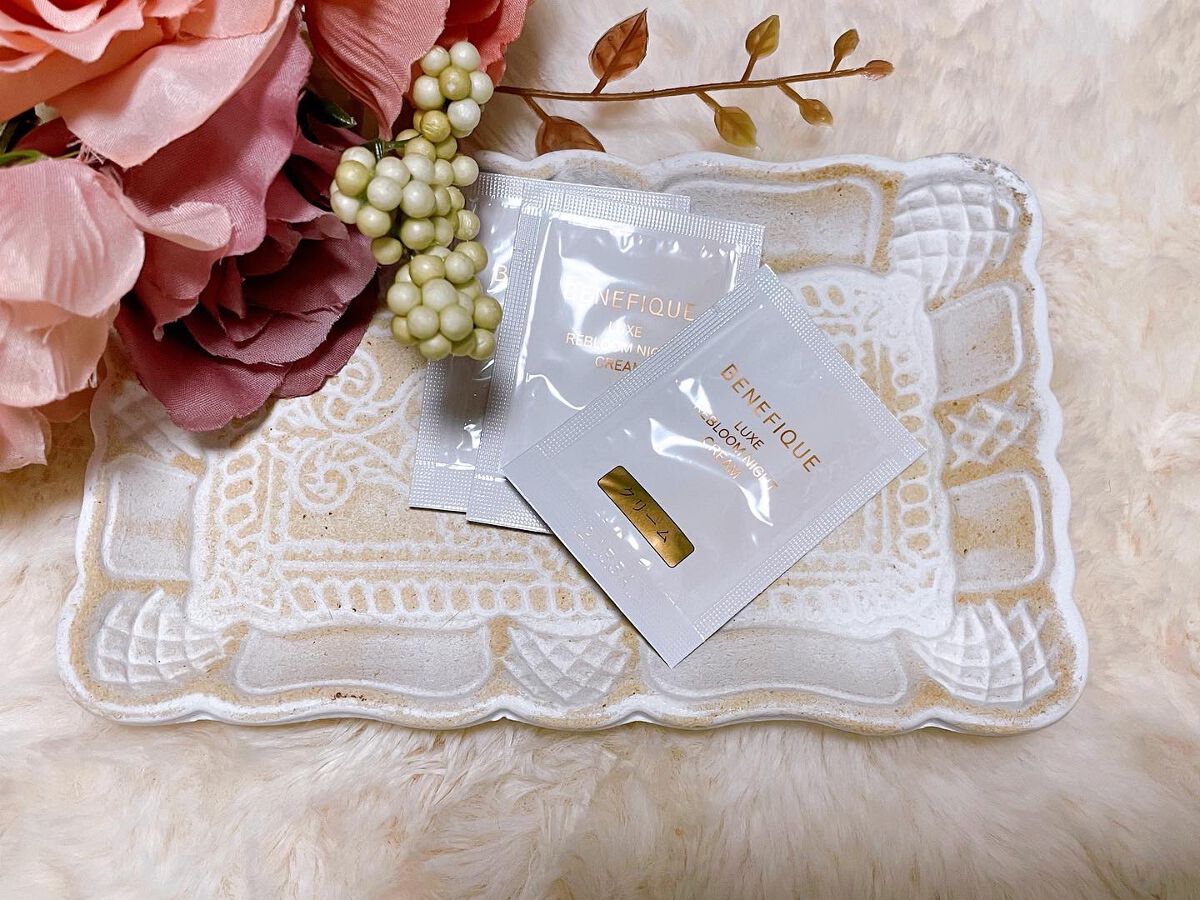 リュクス リブルームナイトクリーム/BENEFIQUE/フェイスクリームを使ったクチコミ（2枚目）