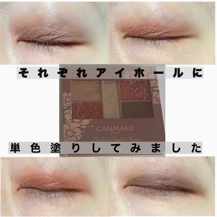 パーフェクトスタイリストアイズ/キャンメイク/アイシャドウパレットを使ったクチコミ(3枚目)