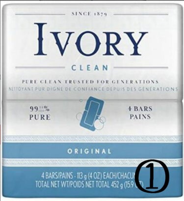 P&G Ivory Bar soap(アイボリー石鹸)ホワイト/IVORY(アイボリー)/洗顔石鹸を使ったクチコミ（2枚目）