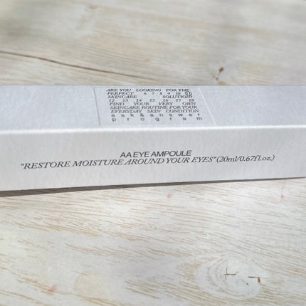 AA EYE AMPOULE/Shangpree/アイケア・アイクリームを使ったクチコミ(2枚目)