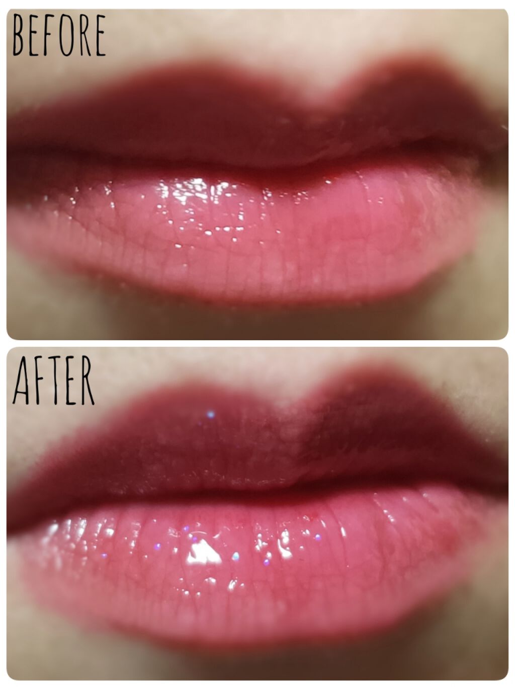 メルティーリップセラム/プランプピンク/リップグロスを使ったクチコミ(2枚目)