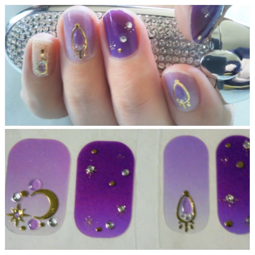 うさぎ on LIPS 「楽天で購入した3Dのネイルシールです。紫色が見たままの美しい発..」(1枚目)