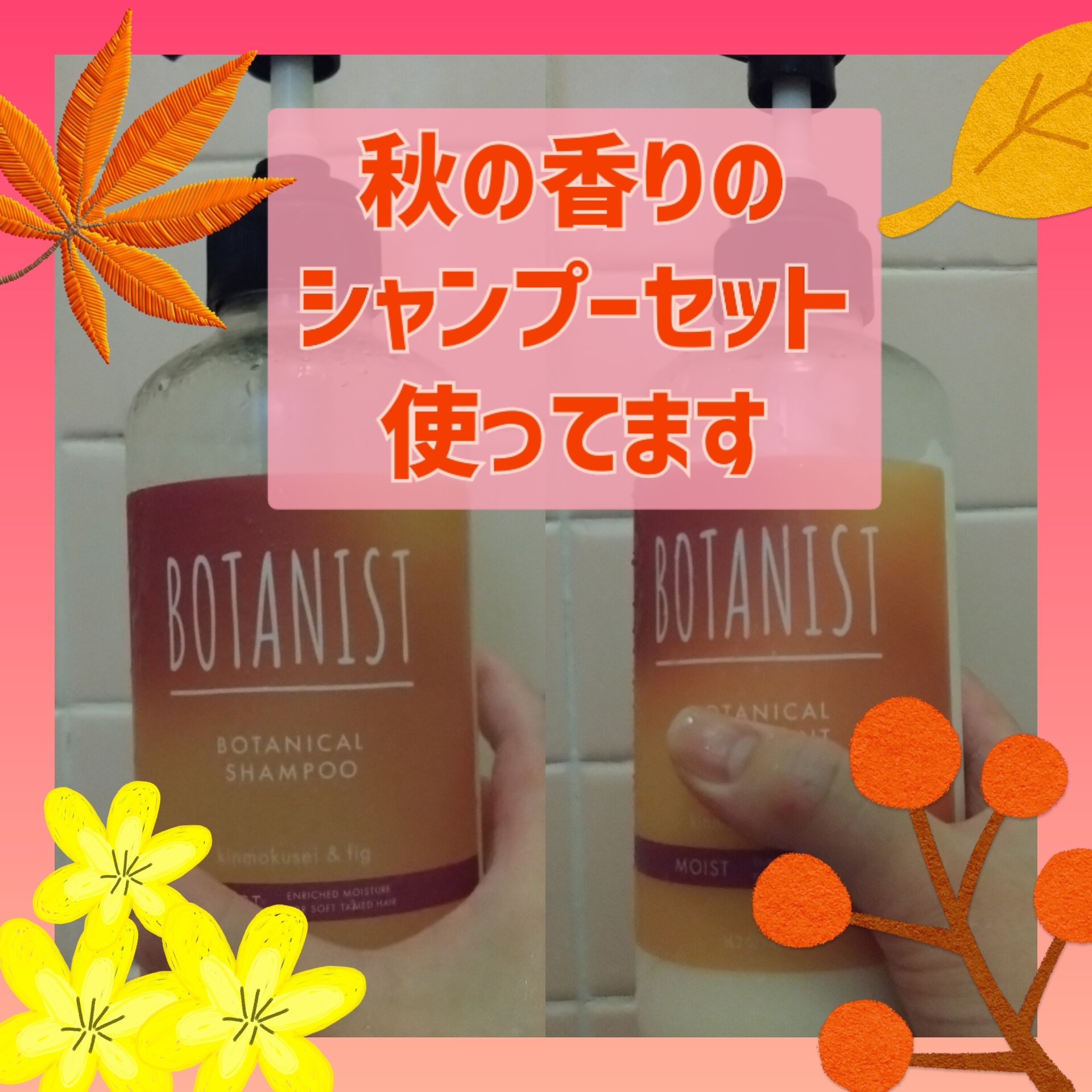 ボタニカルシャンプー/トリートメント　キンモクセイ＆フィグの香り（モイスト）/BOTANIST/市販シャンプーを使ったクチコミ（1枚目）