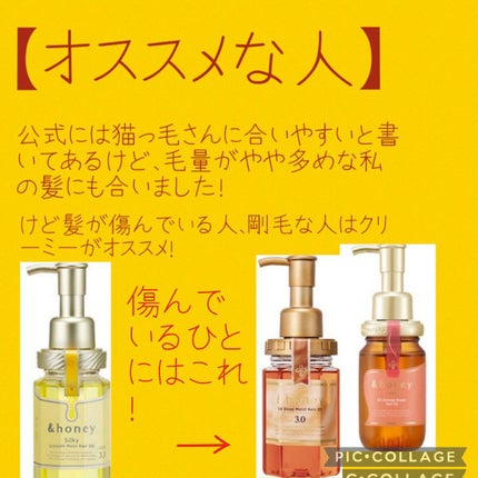 シルキー スムースモイスチャー ヘアオイル 3.0/&honey/ヘアオイルを使ったクチコミ(4枚目)