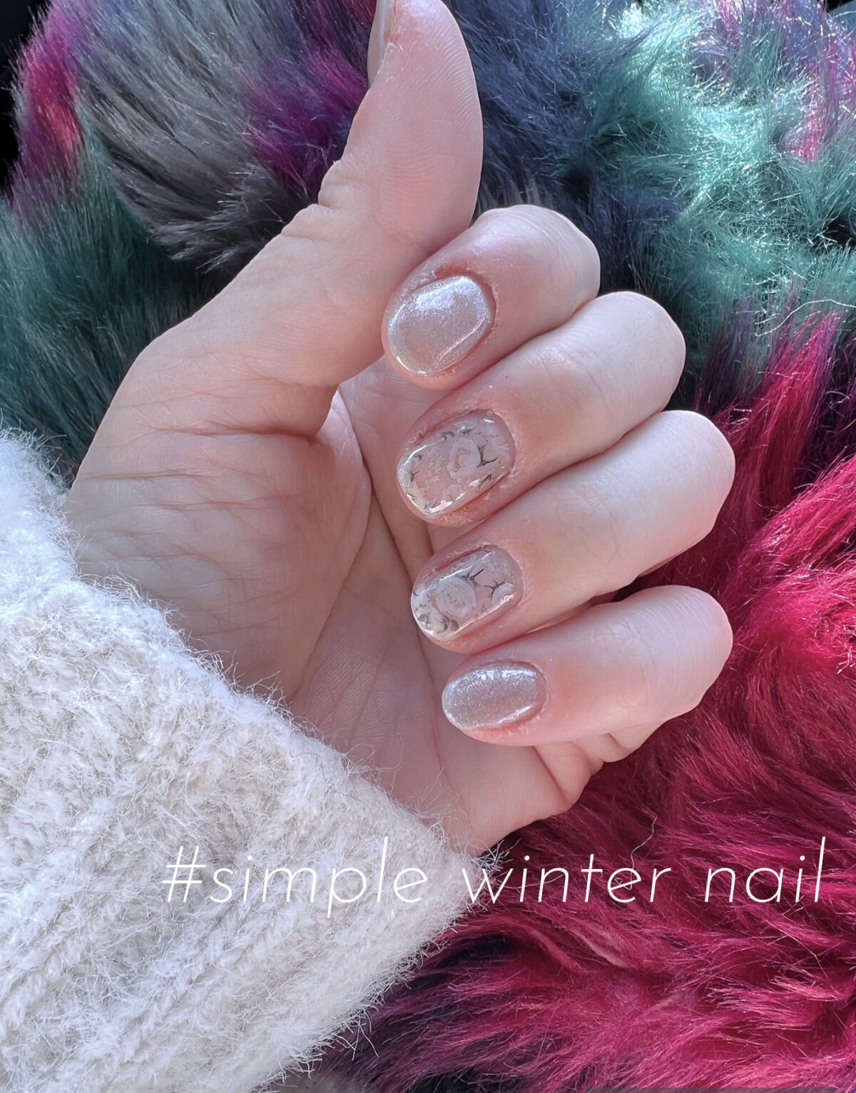 しずくネイルシール/キャンドゥ/ネイルシールを使ったクチコミ（1枚目）