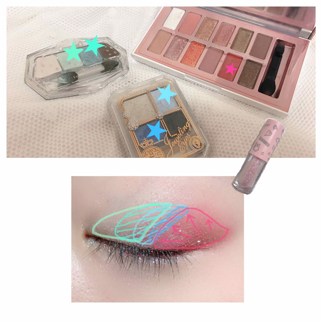 フォーシャイニーアイズ/キャンメイク/アイシャドウパレットを使ったクチコミ（2枚目）