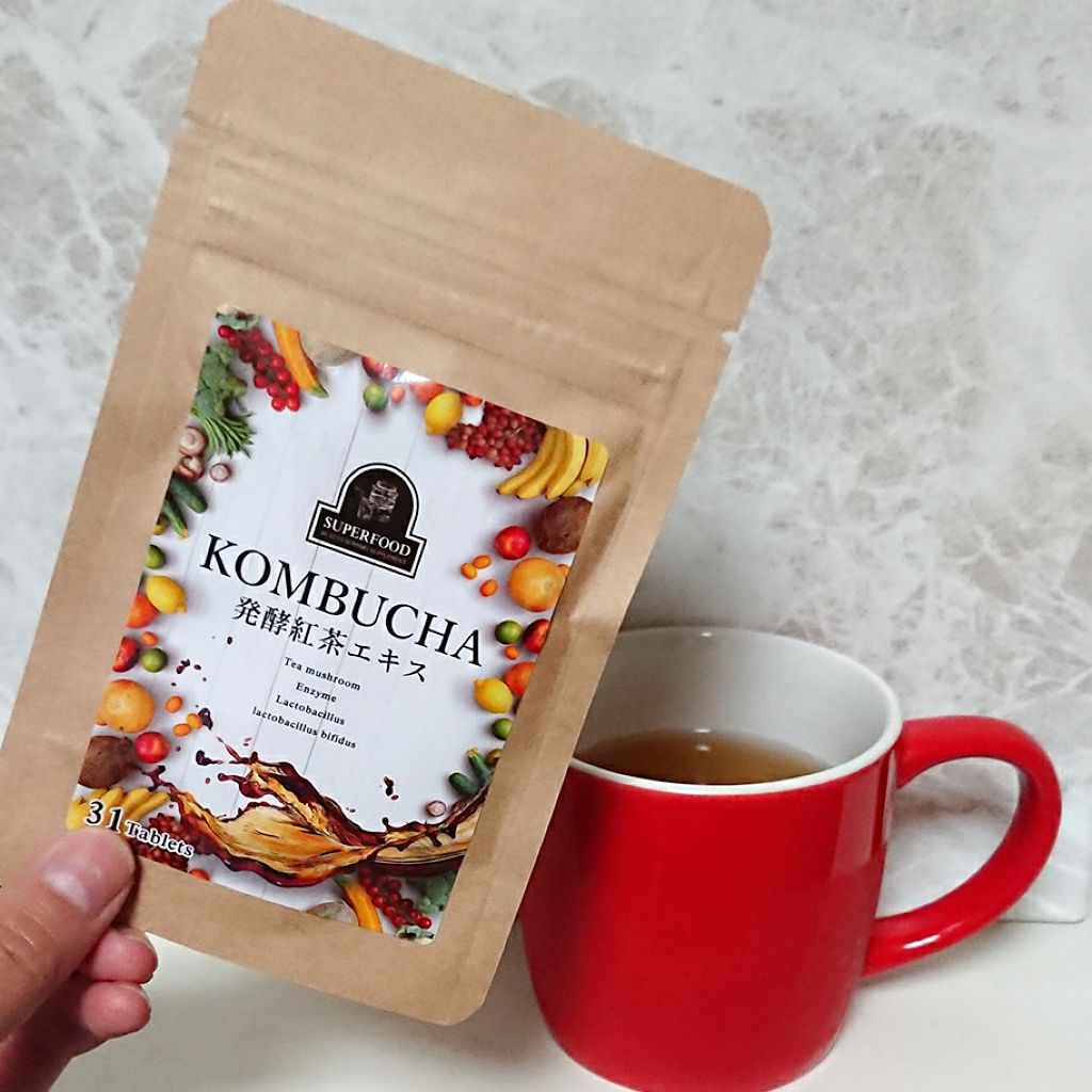 コンブチャ発酵紅茶エキス/モリックス/ボディサプリメントを使ったクチコミ(1枚目)