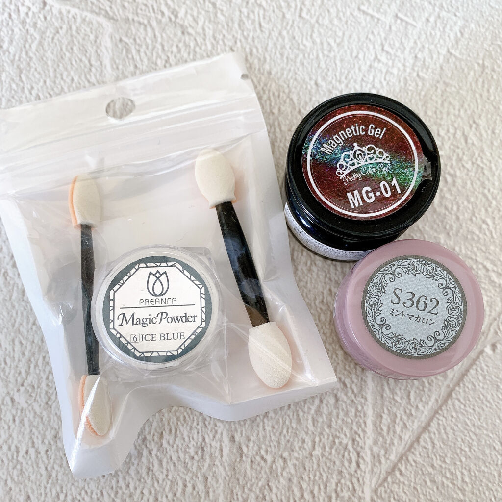マジックパウダー/プリジェル/ネイルチップ・パーツを使ったクチコミ（3枚目）