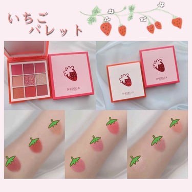 今回は、
とっても可愛い苺のアイシャドウパレットを
紹介します🧸

SHEDELLA Fruit Candy Eyeshadow  Palette
P106 Strawberry 
です！🍓

他にも
