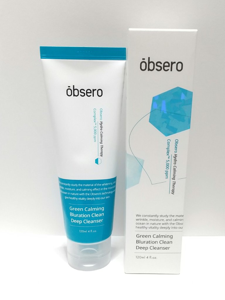 グリーンカーミングブルーレーションクリーンディープクレンザー/obsero/洗顔フォームを使ったクチコミ（1枚目）