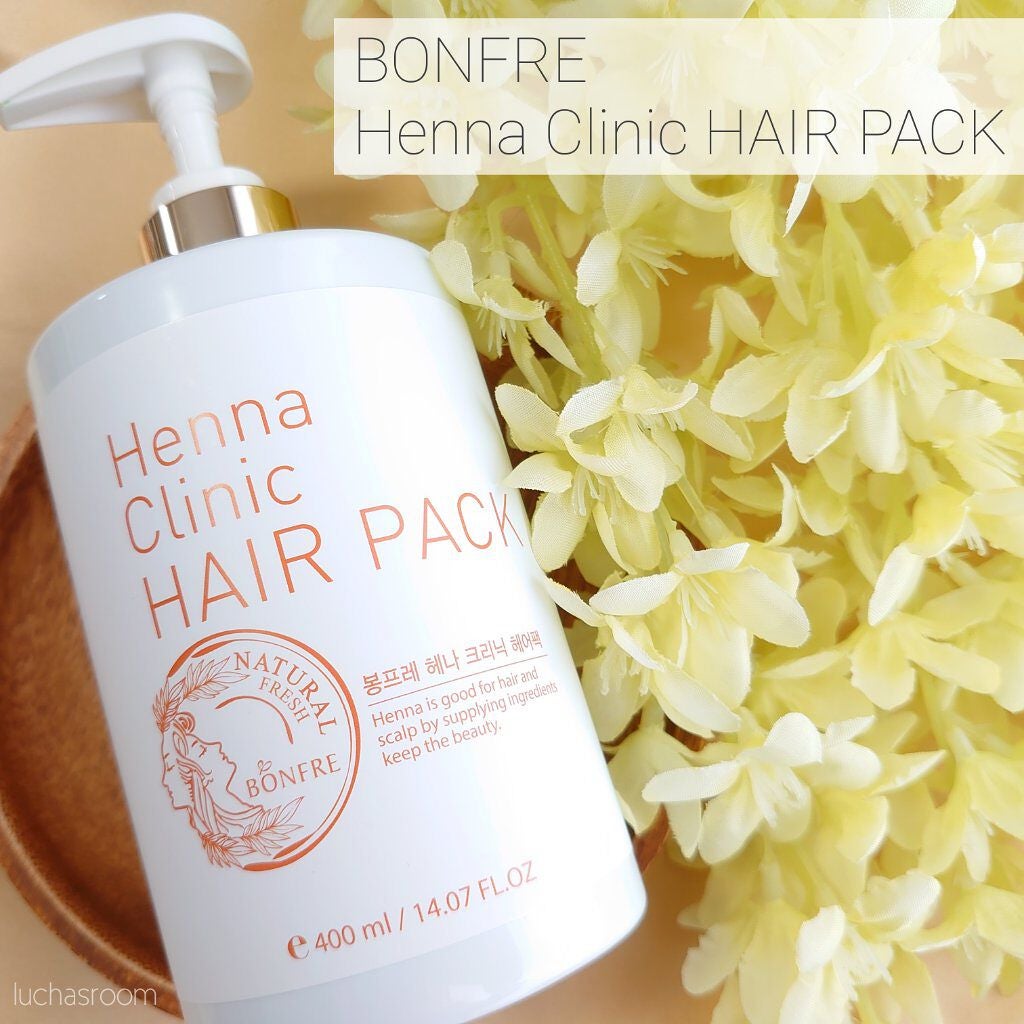 BONFRE Henna Clinic HAIR PACK/NICHIRICH/洗い流すヘアトリートメントを使ったクチコミ(1枚目)