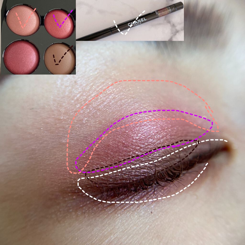 レ キャトル オンブル/CHANEL/アイシャドウパレットを使ったクチコミ(5枚目)