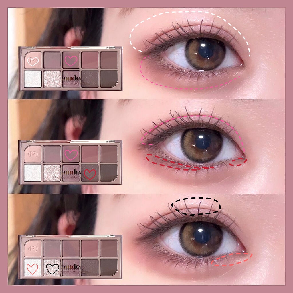 MDショールモーメント アイシャドウパレット/mude/アイシャドウパレットを使ったクチコミ(2枚目)