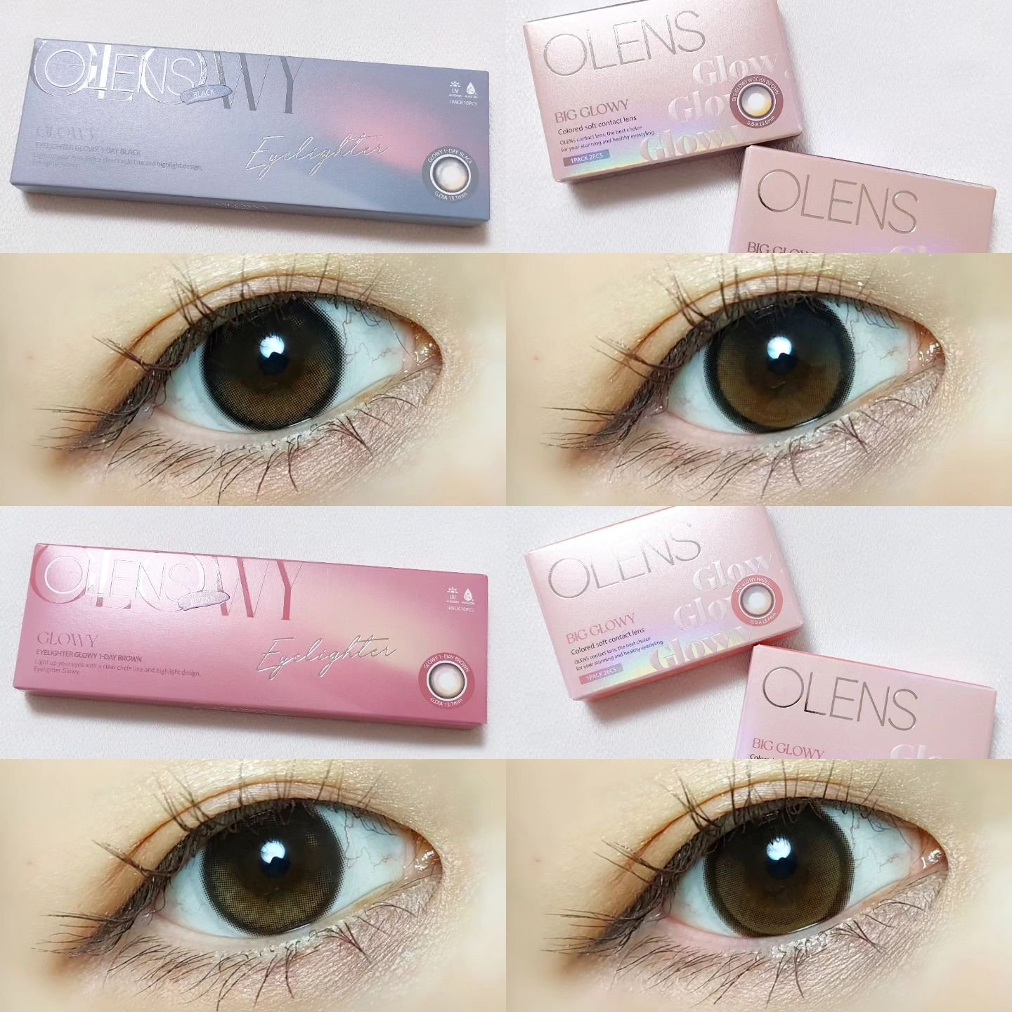 Glowy 1day/OLENS/ワンデー（１DAY）カラコンを使ったクチコミ（1枚目）