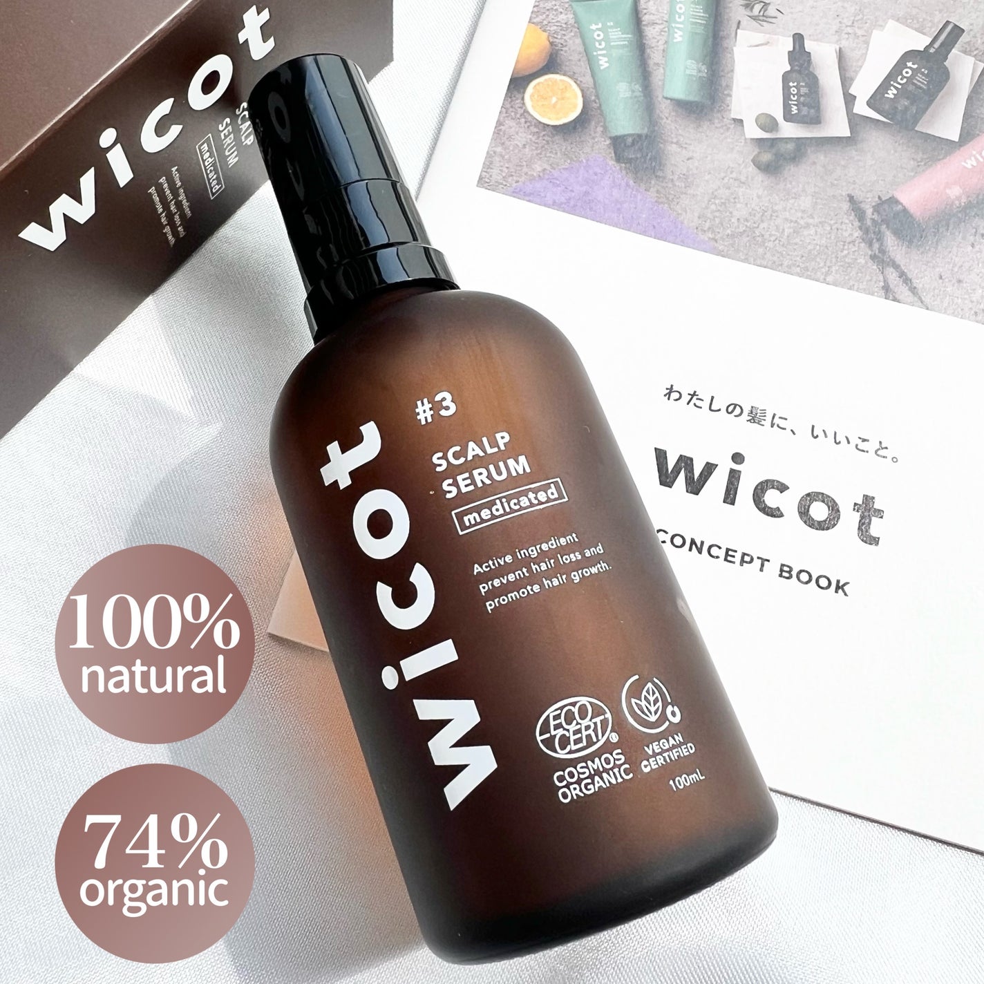 薬用スカルプセラム/wicot/頭皮ローションを使ったクチコミ(1枚目)