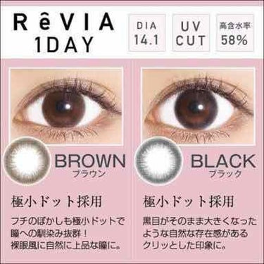 ReVIA 1month [CIRCLE] BLACK（ブラック）/ReVIA/１ヶ月（１MONTH）カラコンを使ったクチコミ（3枚目）