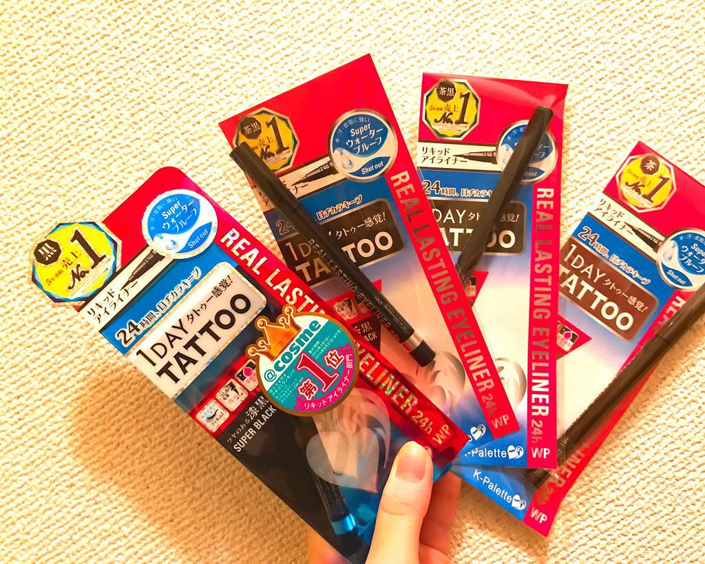 リアルラスティングアイライナー24hWP/K-パレット/リキッドアイライナーを使ったクチコミ（2枚目）