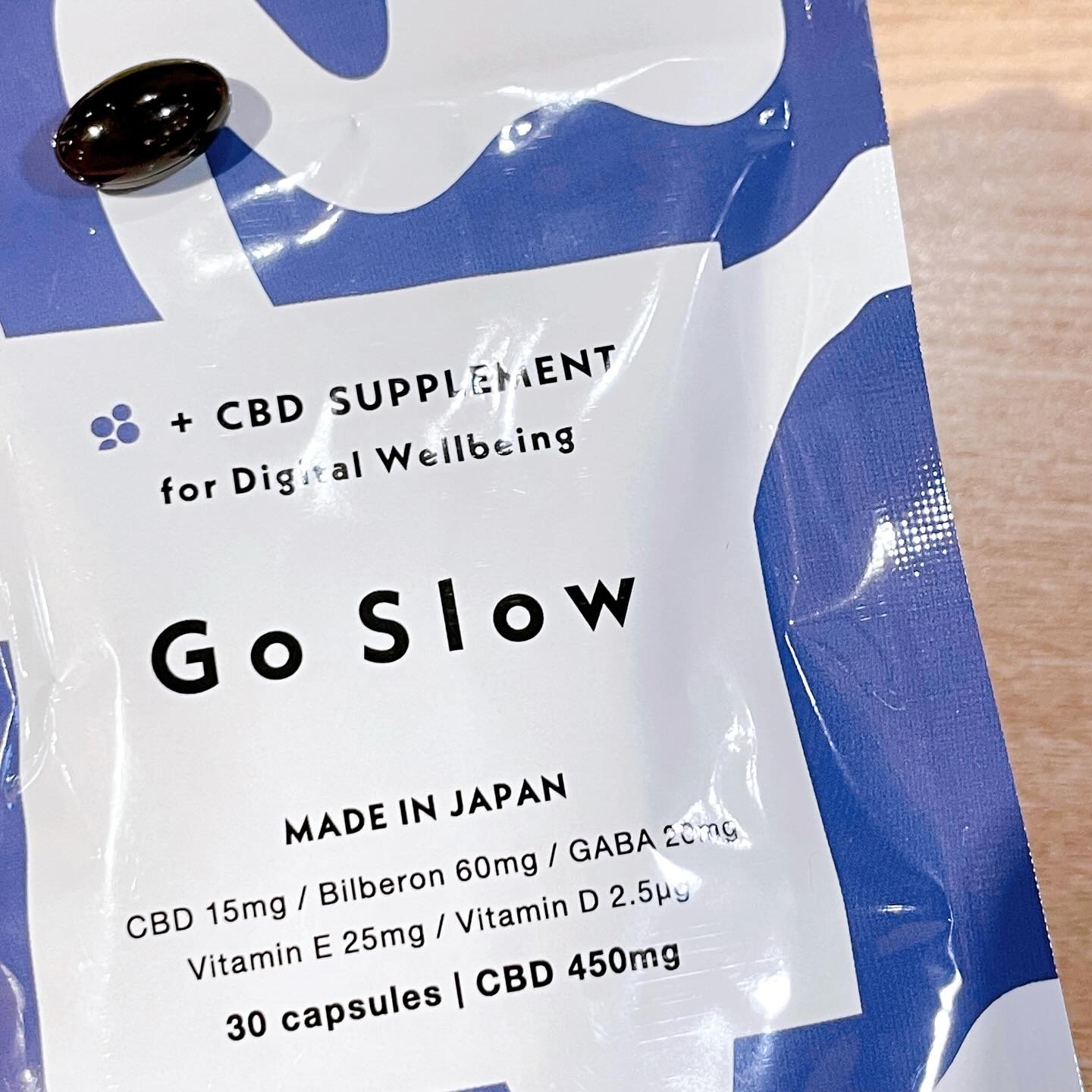 CBDサプリメント for デジタルウェルビーイング/Go Slow/健康サプリメントを使ったクチコミ（3枚目）