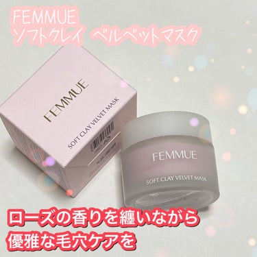 ソフトクレイ ベルベットマスク/FEMMUE/洗い流すパック・マスクを使ったクチコミ（1枚目）