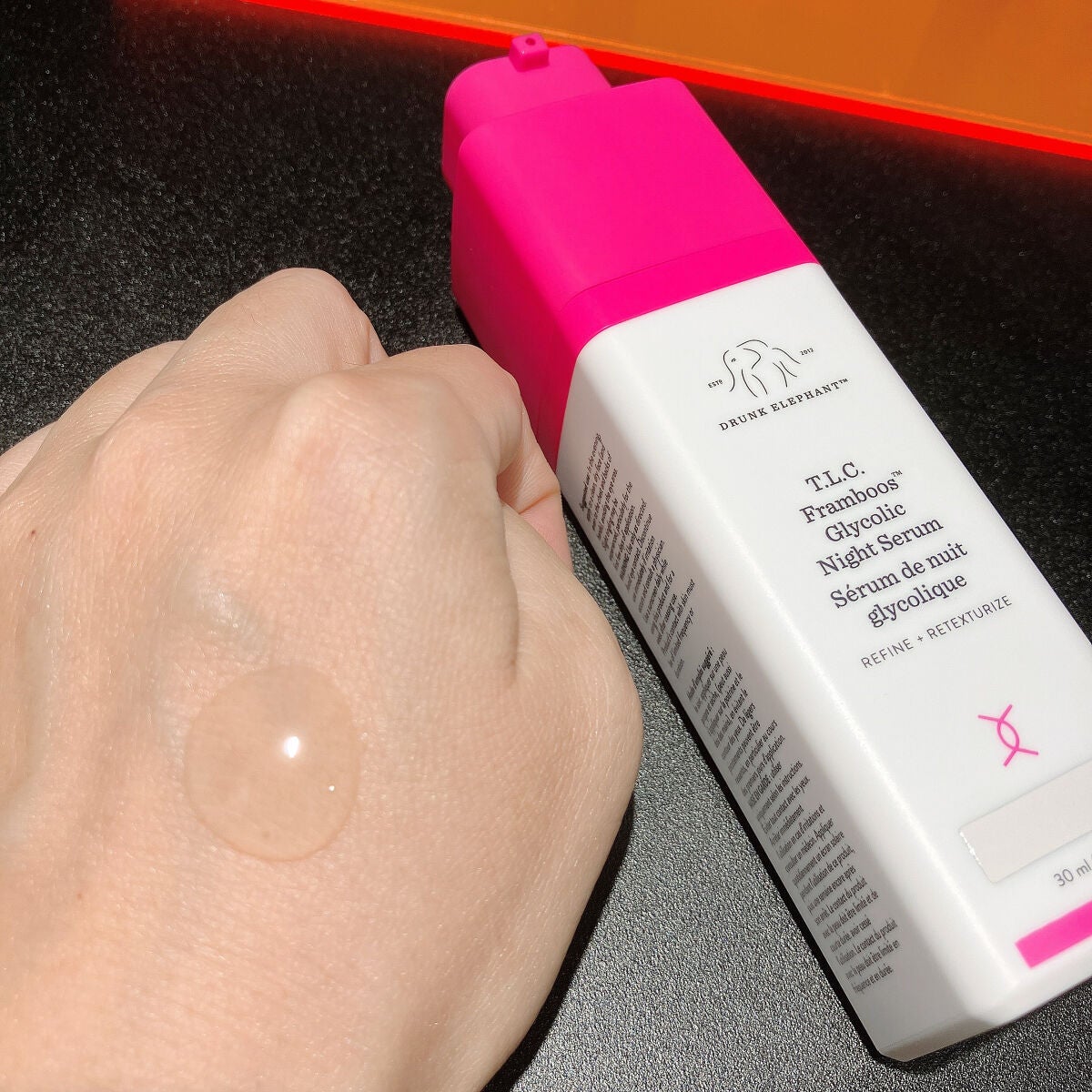 ティーエルシー フランブース グリコリック ナイトセラム/Drunk Elephant/美容液を使ったクチコミ(2枚目)