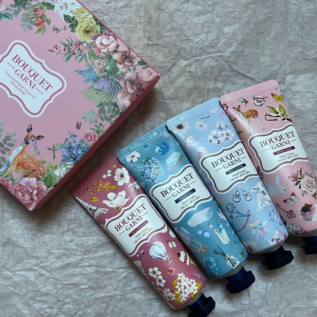 フレグランスハンドクリーム 4種セット/Bouquet Garni/ハンドクリームを使ったクチコミ(2枚目)
