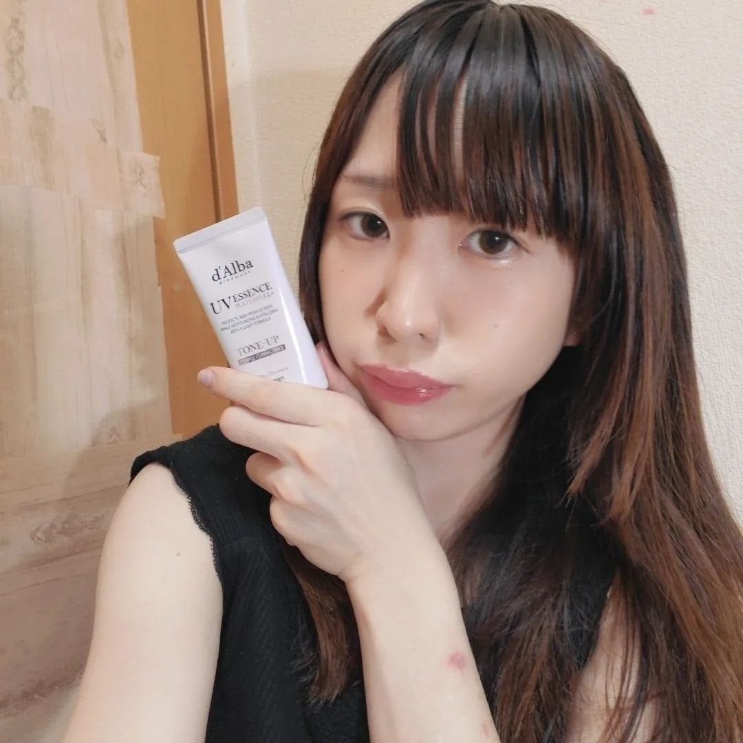 ダルバ ウォータフル トーンアップ サンクリーム(パープル)/ダルバ/日焼け止めクリームを使ったクチコミ(4枚目)