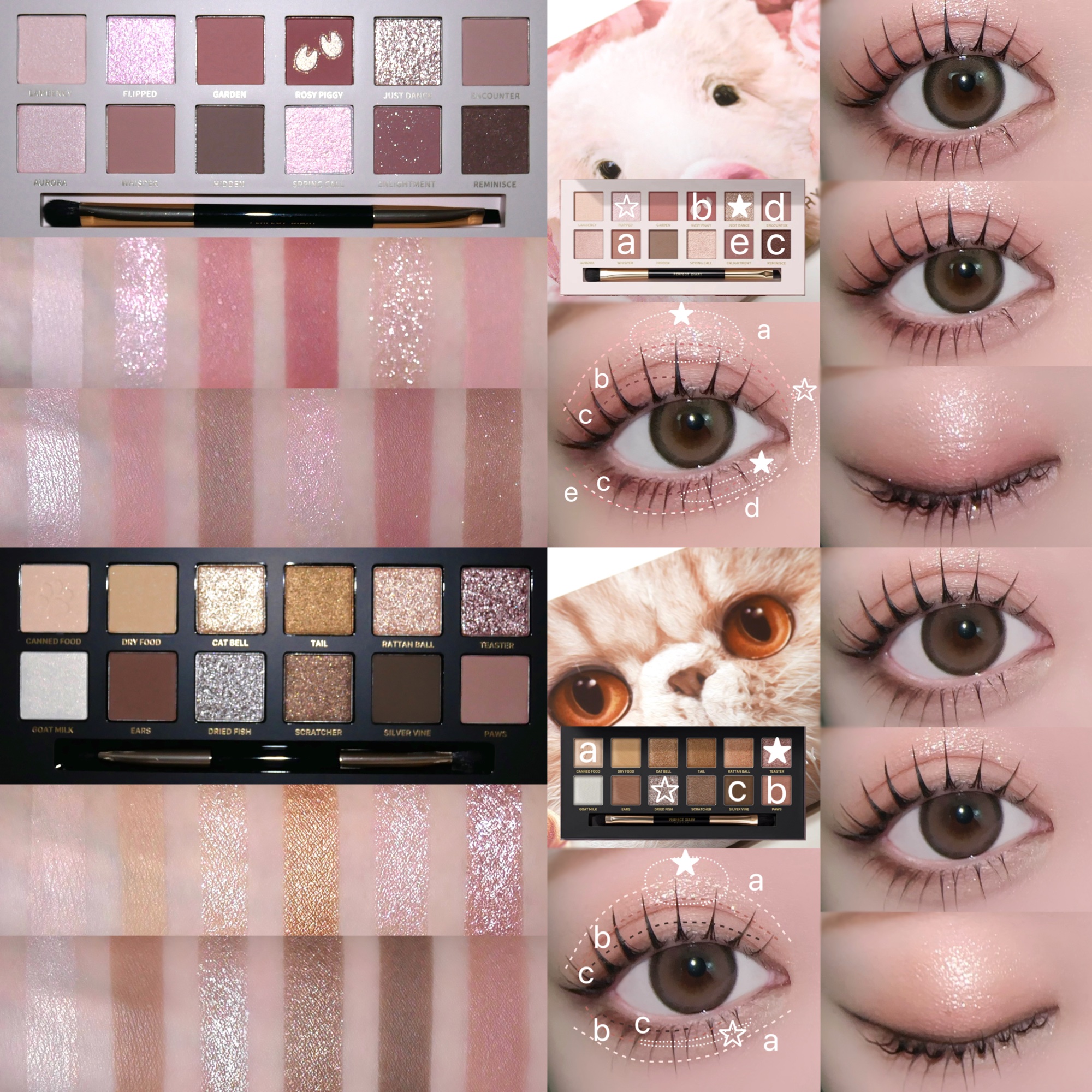 エクスプローラ12色 動物アイシャドウパレット/PERFECT DIARY/アイシャドウパレットを使ったクチコミ（3枚目）