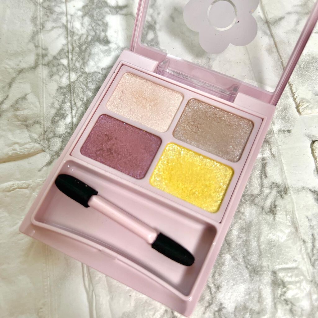 デイジードール アイカラー パレット P-01 オーキッドパープル/DAISY DOLL by MARY QUANT/アイシャドウパレットを使ったクチコミ（3枚目）