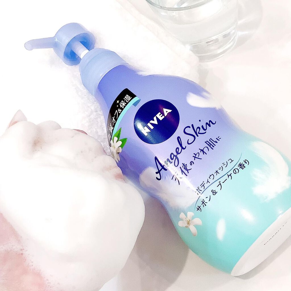 エンジェルスキン ボディウォッシュ サボン&ブーケの香り/ニベア/ボディソープを使ったクチコミ(5枚目)