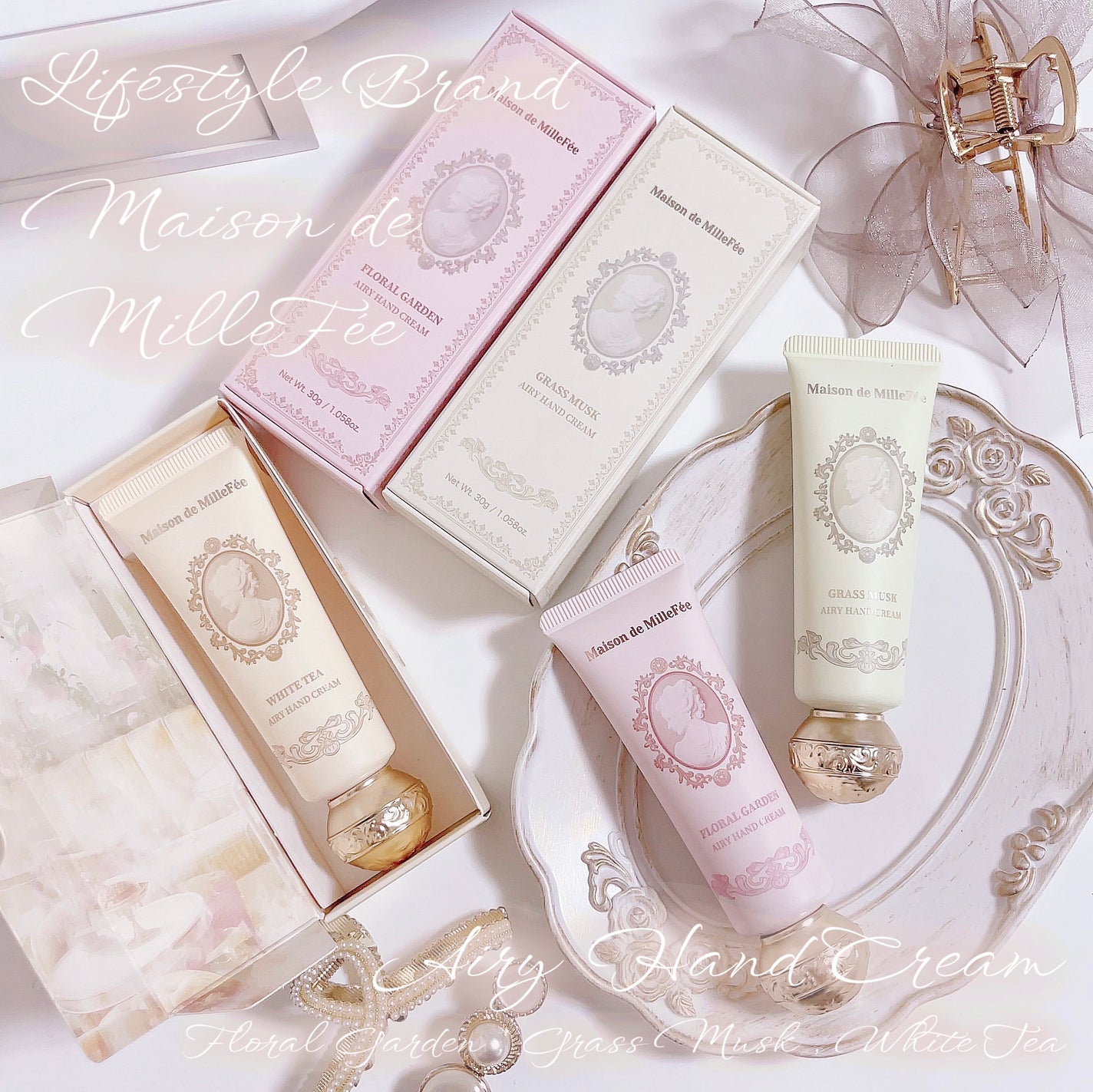 Maison de MilleFée エアリーハンドクリーム グラスムスク/MilleFée/ハンドクリームを使ったクチコミ(1枚目)