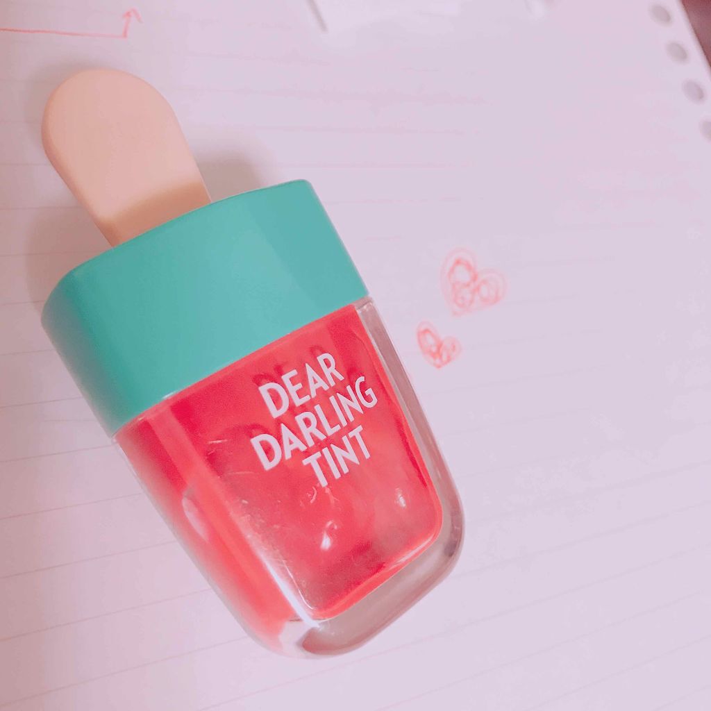 ディアダーリン ウォータージェルティント (アイスティント)/ETUDE/口紅を使ったクチコミ(1枚目)