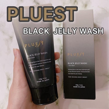 BLACK JELLY WASH（ブラックジェリーウォッシュ）/PLUEST/その他洗顔料を使ったクチコミ（1枚目）