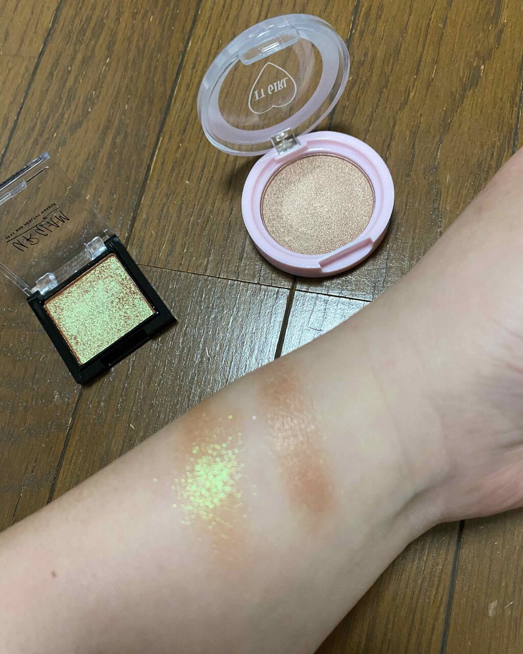 ダイソー×IT GIRL アイシャドウ/DAISO/単色アイシャドウを使ったクチコミ（1枚目）