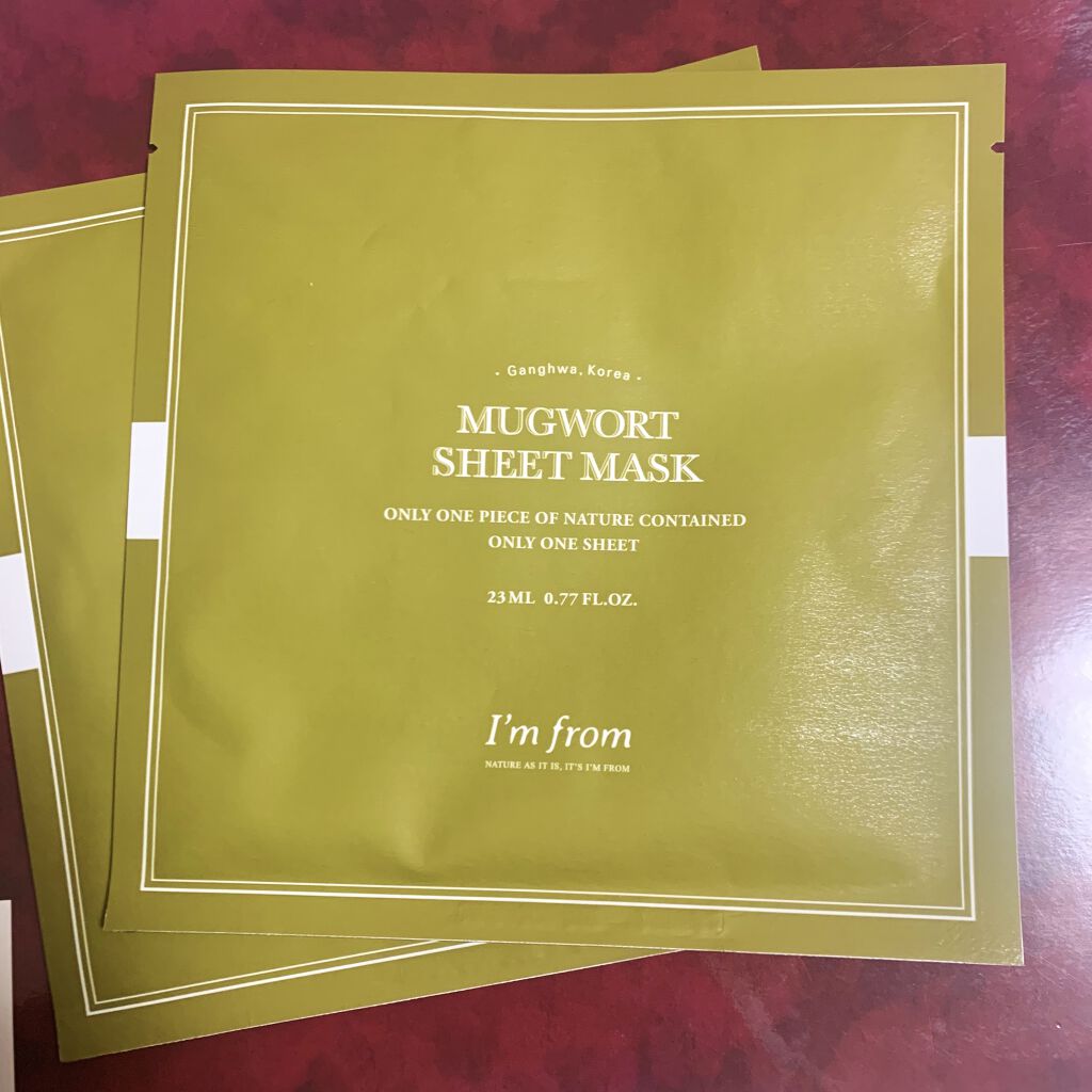 MUGWORT SHEET MASK/I'm from/シートマスク・パックを使ったクチコミ（2枚目）