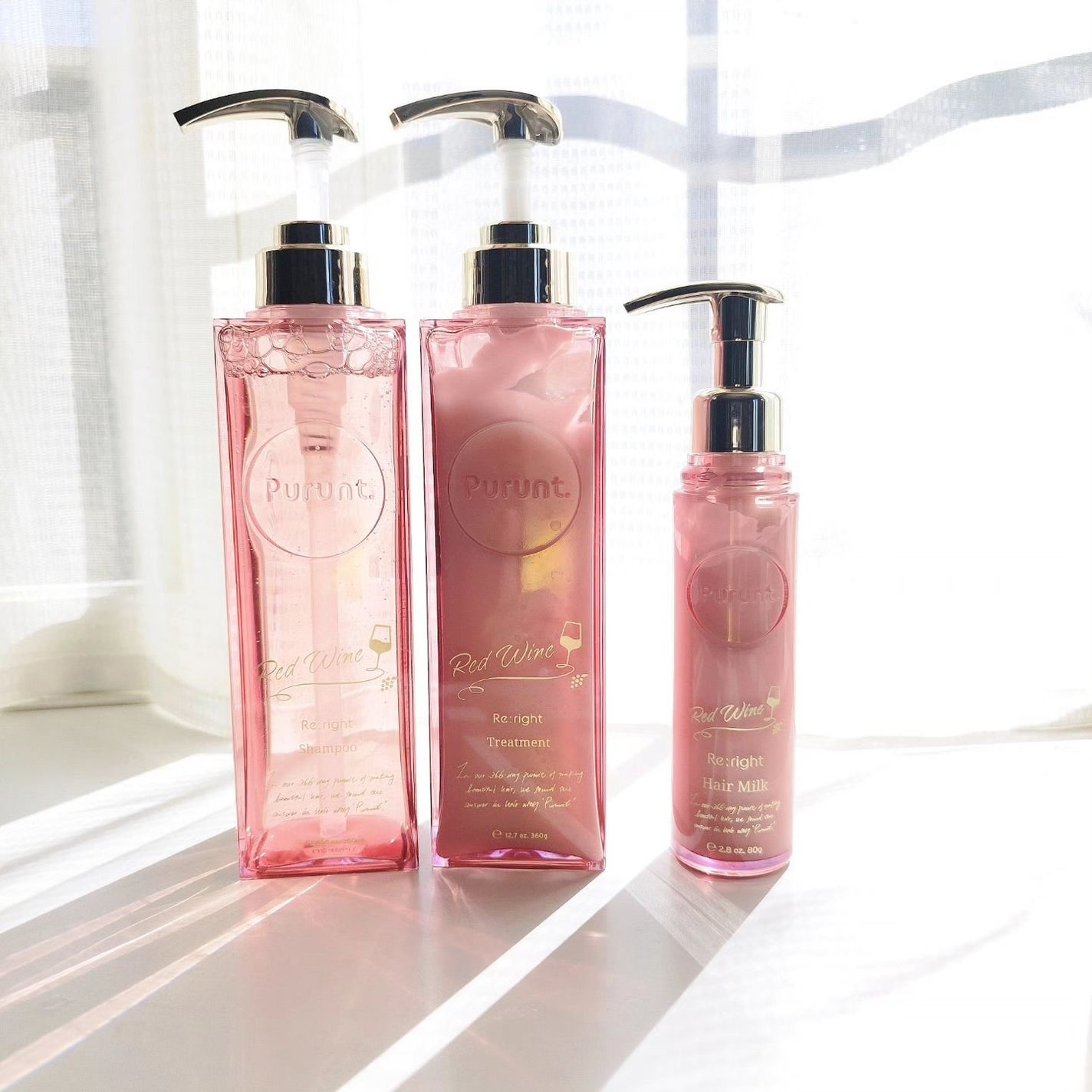 プルント リライトペアセット レッドワイン/Purunt./市販シャンプーを使ったクチコミ(1枚目)