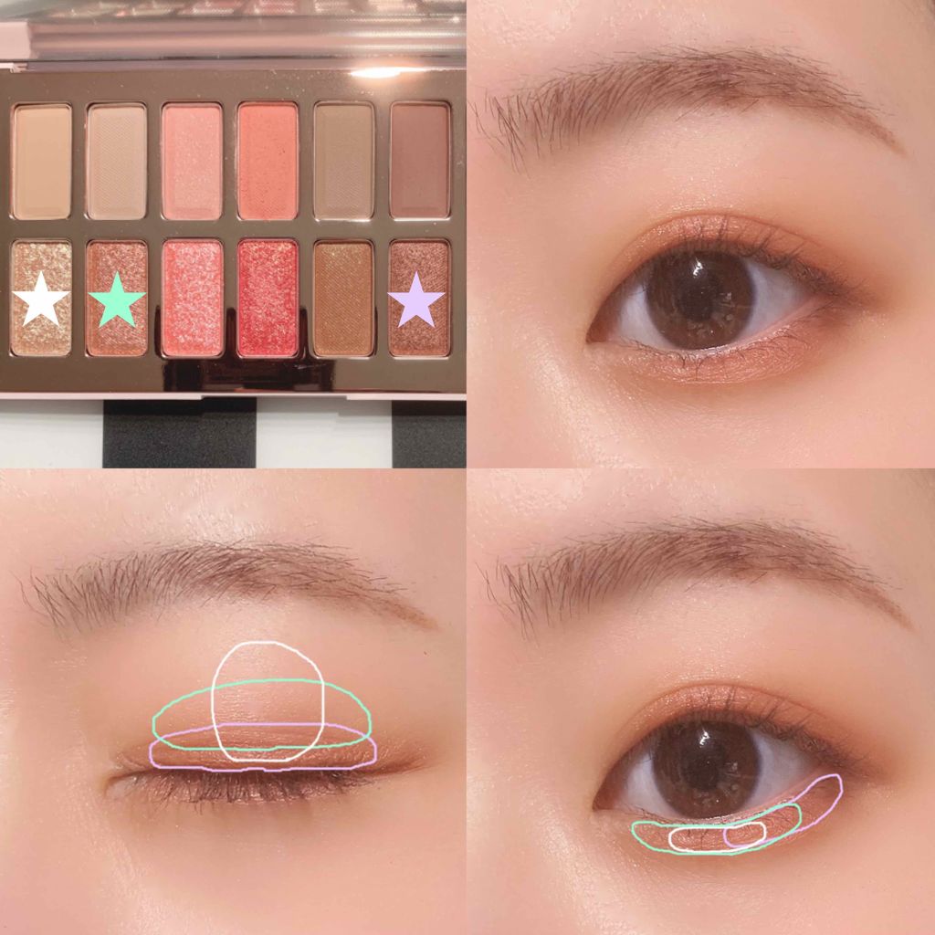 バレンタインボックス3ローズモーメント/VAVI MELLO/アイシャドウパレットを使ったクチコミ(3枚目)