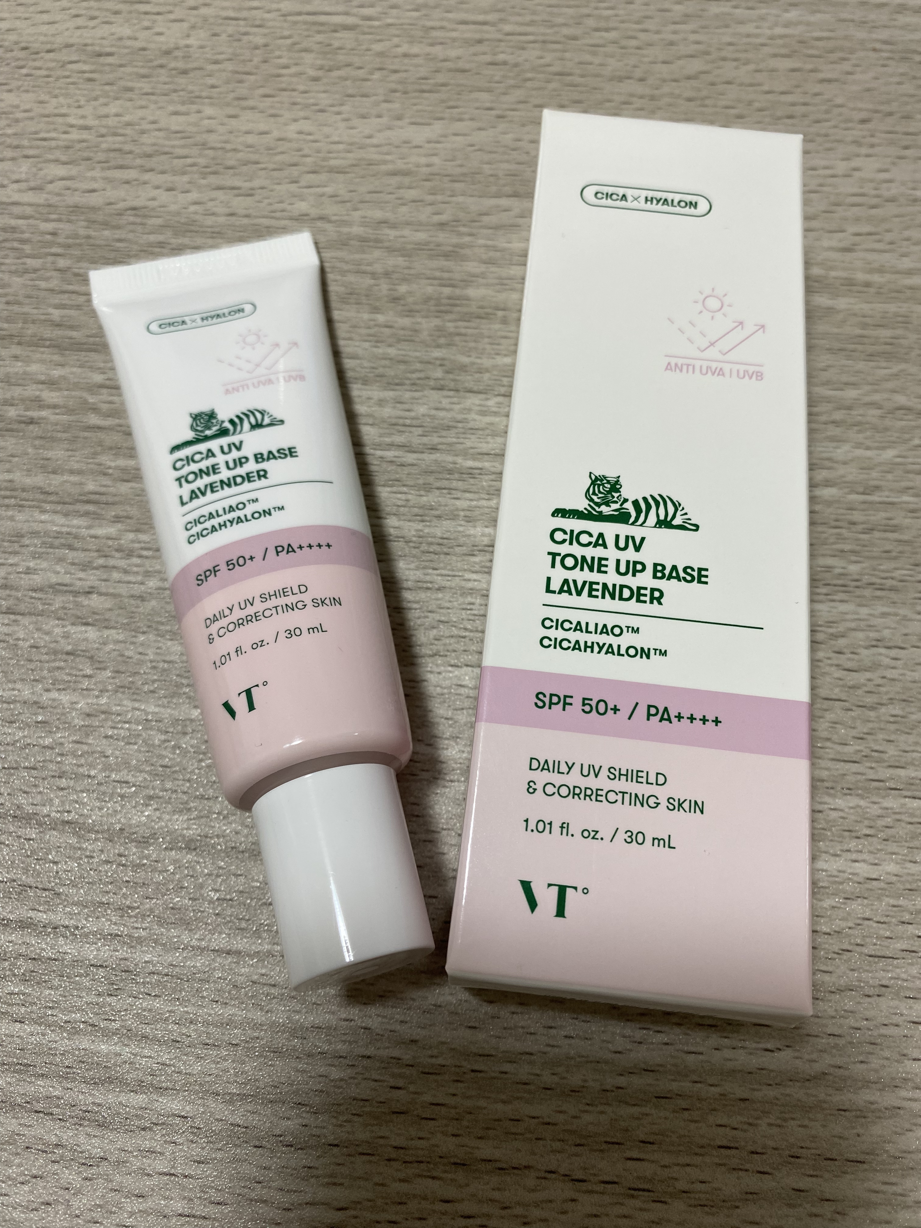CICA UVトーンアップベース ラベンダー/VT/化粧下地を使ったクチコミ（1枚目）