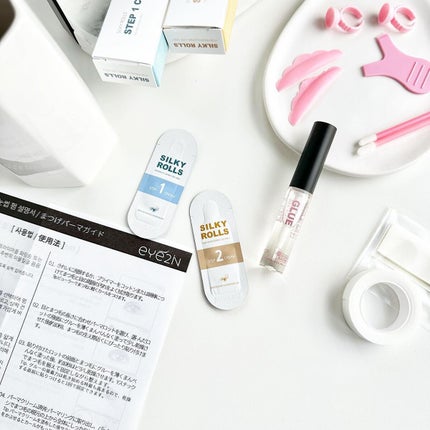 EYE2IN 低刺激 セルフプロ用 まつげパーマ 3種 セット/Qoo10/その他キットセットを使ったクチコミ(2枚目)