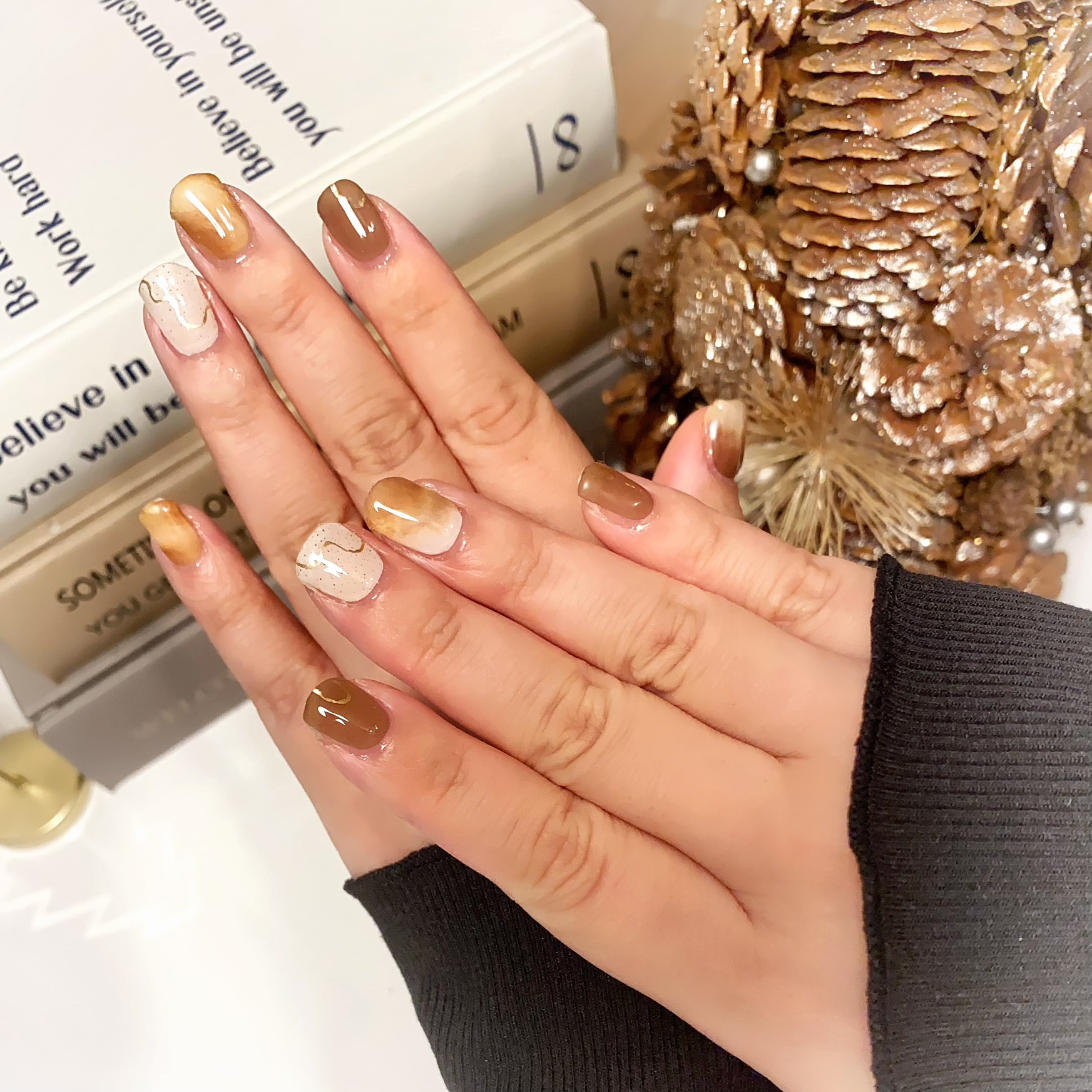 ジェルミーペタリー L9  バニラアフォガート/ジェルミーワン/ネイルシールを使ったクチコミ（1枚目）